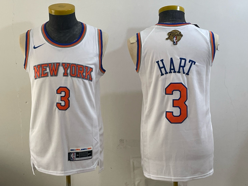 Men New York Knicks #3 Hart blue 2026 Nike NBA jersey 062501